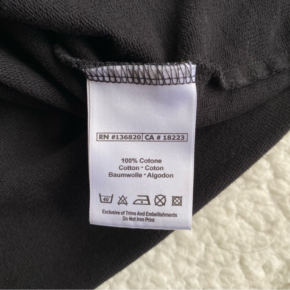 Kappa Y2K black cotton cropped striped sweater - Picture 5 of 6